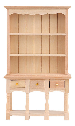 Armario Libro 1:12 Bolsillo Maravilloso Mini Mueble De Mader