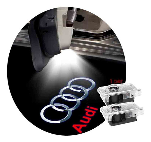 Acessórios Audi A3 Q5 Q3 Rs3 A5 Tt Luz Led Cortesia Projetor