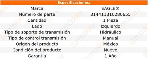 (1) Soporte Transmisión Izquierdo Dart 2.4l 4 Cil 13/16