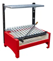 Comprar Parrillero Portatil De Mesa Carbon Con Bandeja Y Ladrillos