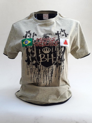 Imagem 1 de 7 de Baby Look Bandeiras... Loja Postal De Minas