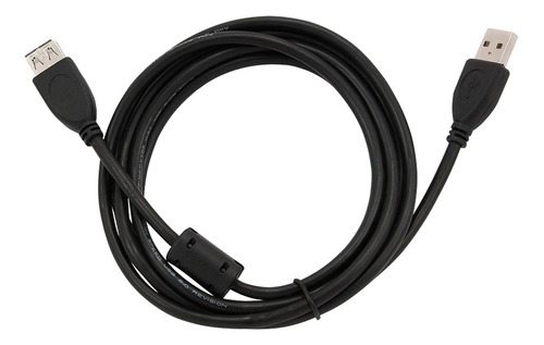 Cable extensor USB 2.0 macho X hembra de 5 metros, extensión USB 2, color negro