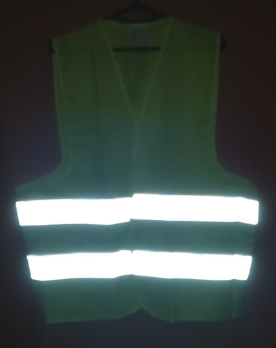 Imagen 3 de 7 de Chaleco Reflectante 2 Cintas Clase 2 Reglamentario