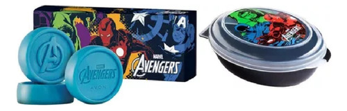 Sabonete Avon Avengers Kit 3 Sabonetes 50g + 1 Saboneteira