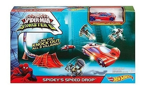 Hot Wheels Spiderman Sinisters6 Spideys Speed Rrdrop