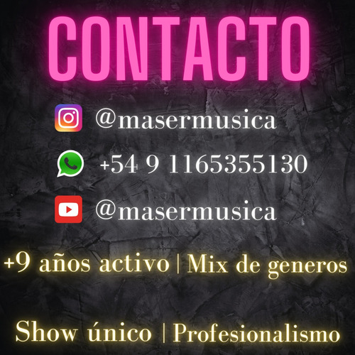 Show En Vivo De Cantante Cumpleaños Eventos Bodas Bares