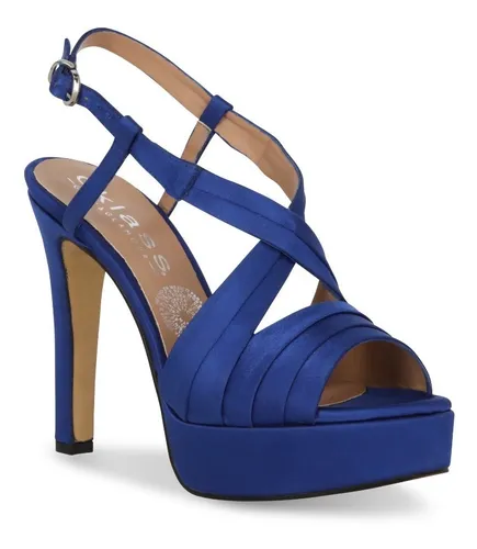 Sandalia Plataforma Mujer Color Azul Rey Tac n 11 Cm 050 15