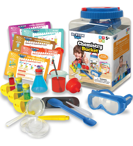 Dr. Stem Toys - Kit De Ciencia Para Niños - 28 Piezas Incl.