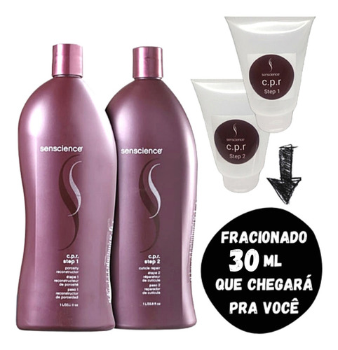 Imagem 1 de 10 de Kit Mini Fracionado 30ml Cpr Senscience Reconstrutor Cabelo