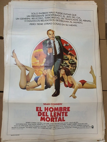 Afiche Cine Original-1374-roger Moore- El Hombre De La Lente