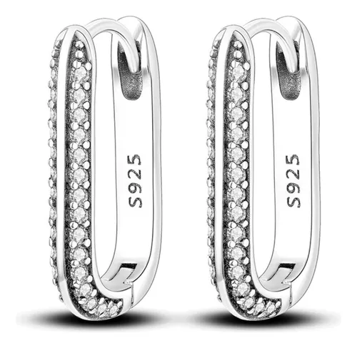 Aros argollas outlet con brillantes