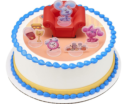 Decoset Blues Clues You Cake Topper, 6-piece Set Of Decorat