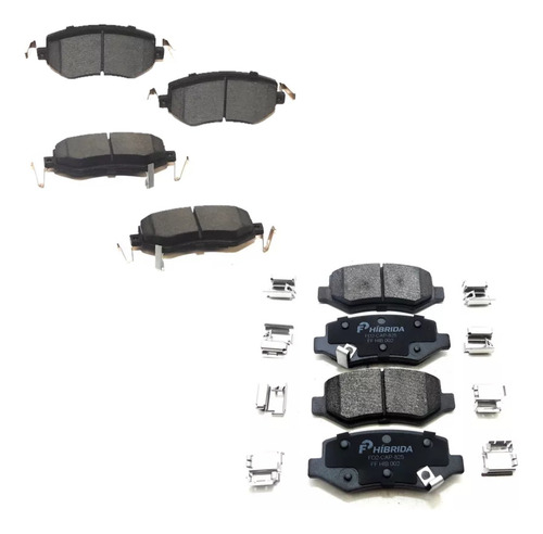 Kit Balatas Delanteras Y Traseras + Liquido Aveo 3 2024 -