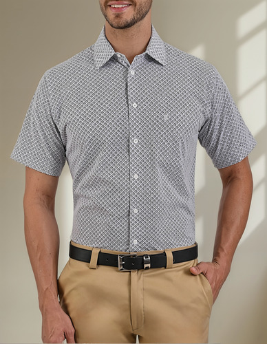 Camisa Casual Para Hombre John Henry Con Estampado