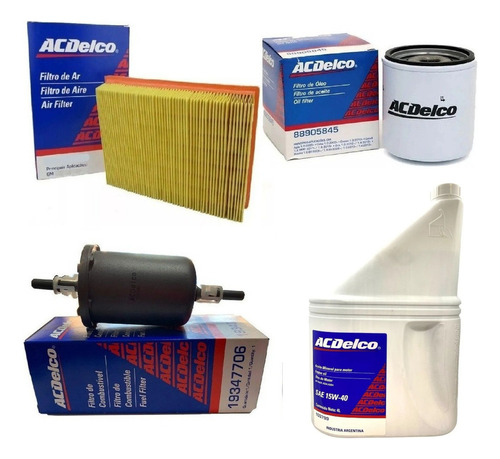Kit Filtros +  Aceite 15w40 Acdelco Chevrolet Classic 1.4