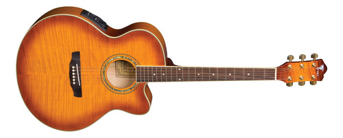 Guitarra acústica Eagle Classic CH 70F para diestros yellow burst barniz brillante