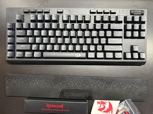 Teclado Mecanico Inalambrico Gamer Redragon Vishnu K596 Dual Negro Inglés Us (Usado)