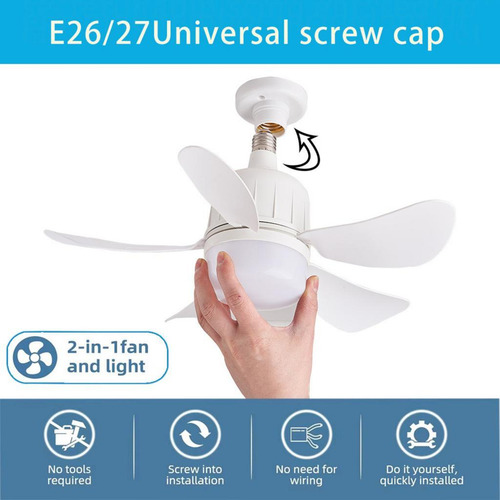 Ventilador De Teto Com Luz Com Controle Remoto, Moderno E