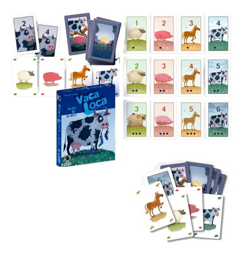 Imagen 1 de 5 de Juego De Mesa | Vaca Loca | Sencillo Juego De Cartas