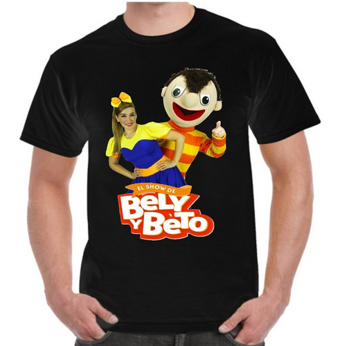 Playera Bely Y Beto Dtf Color Negro, Rojo Y Azul