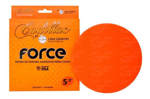 Boina De Espuma Agressiva Laranja Corte 5,5 Force - Cadillac