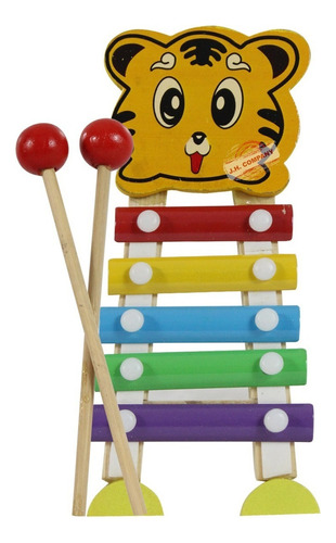 Xilofono Animalitos Instrumento Juguete Infantil Didactico Color Tigre