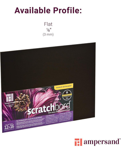 Tabla De Scratchboard Perfil Plano 13x13 Cm, Pack De 3