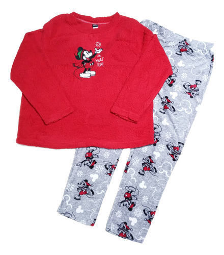 Set Pijama Chompa Pantalon Mickey Mouse Mujer Xl Disney