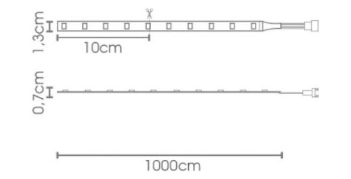 Fita Led 15w/m 3000k 127v Ip65 Rl 50mts Ekf4296127 Eklart