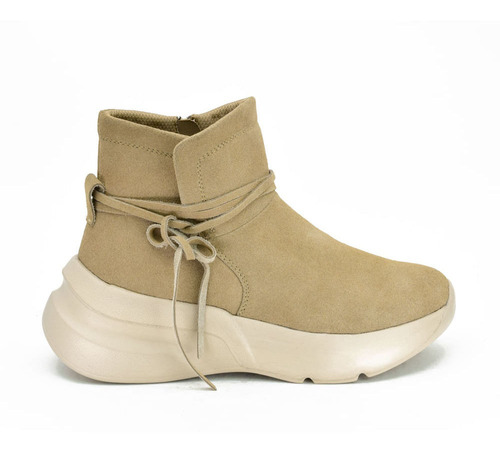 Bota Casual De Cuero Hitec Con Cierre Mouths