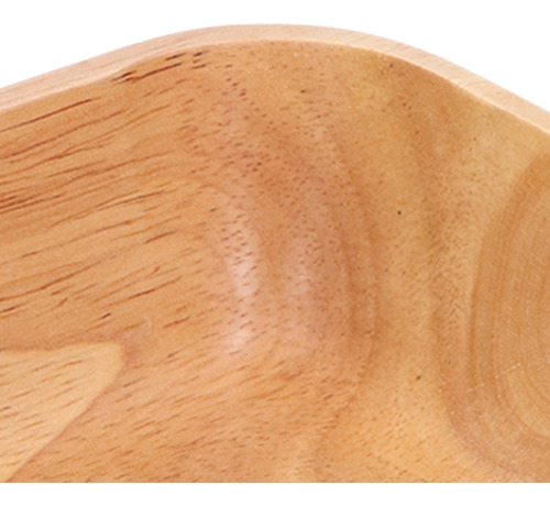 Ensaladera De Madera De Caucho Hecha A Mano Con Estilo Cuadr