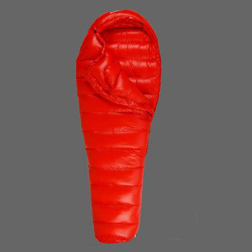 Saco De Dormir Ligero Abajo Camping Senderismo Rojo 1000g