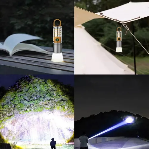 Linterna Led Recargable 30000 Lúmenes Usb C Ews