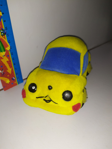 Peluche Pokémon Pikachu Carro, Original Nintendo No Digimon