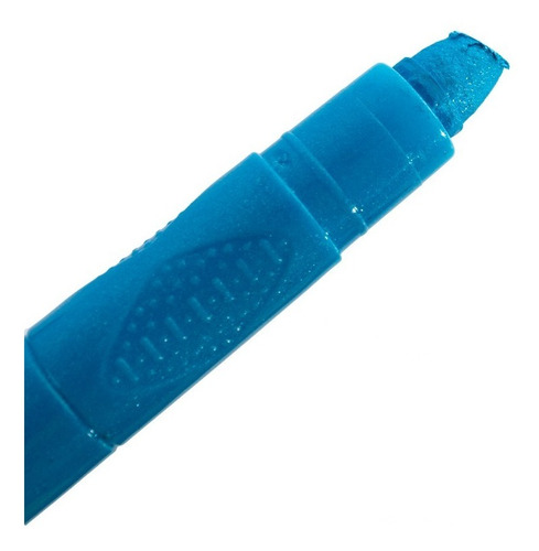 Giz De Cera Color Gel Metálico 12 Cores Leo E Leo