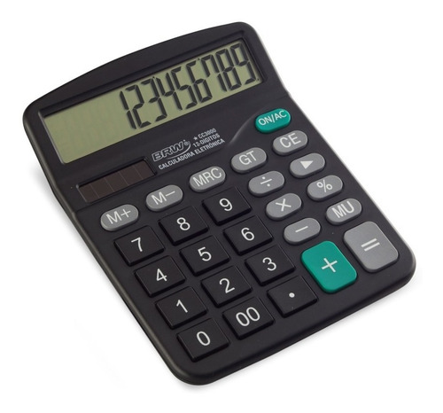 Calculadora De Mesa 12 Dígitos Cc3000 Preta Brw