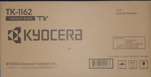 Kit 2 Toner Negro Kyocera Tk-1162 Original Ecosys P2040dw