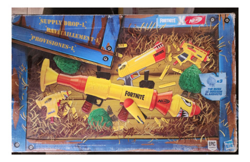 Set Nerf Fortnite Supply Drop-l Caja Maltratada
