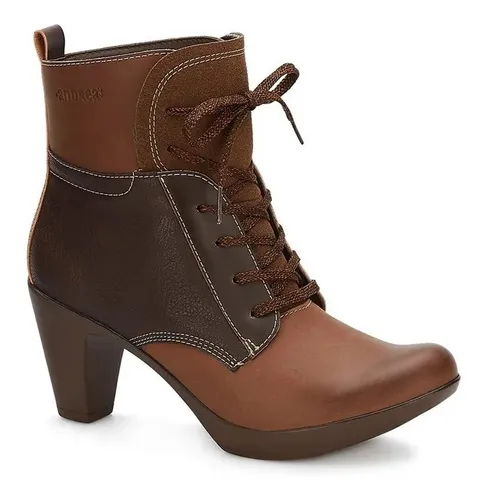 Botin acordonado mujer store