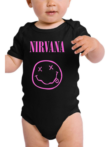 Pañalero Bebés Nirvana Musica Grunge Rock Mod5