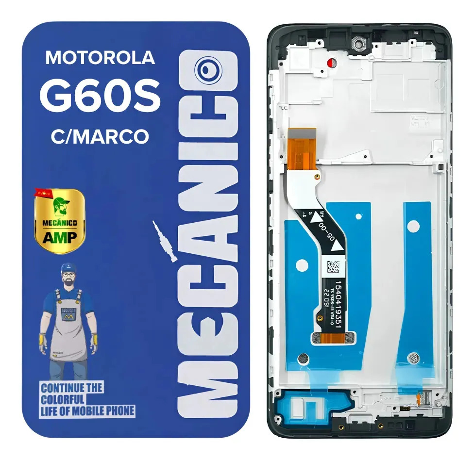 Modulo Compatible Motorola Moto G60S Con Marco Incell Mecanico Pantalla Display Tactil Repuesto Reparacion Celular Recambio Reemplazo Servicio Tecnico Instalacion Calidad Hd Definicion Superior