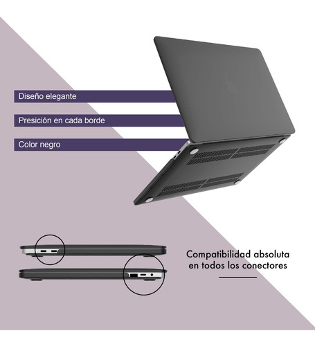 Protector Negro Mate Compatible Macbook Pro 16 A2485 M1 2021
