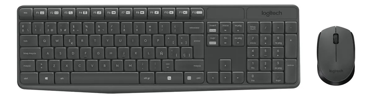 Kit de teclado+mouse sem fio Logitech Mk235 (es) Open Box