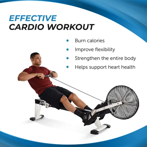 Stamina Air Rower - Máquina De Remo Con Aplicación De Ent.