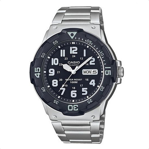 Reloj Casio Hombre Acero Inox Analogico Sumergible Mrw-200h