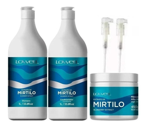Kit Complex Care Lowell Extrato De Mirtilo Com 3 Produtos