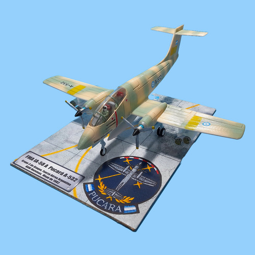 Maqueta Avión A Escala Argentino Fma Ia-58 Pucara Malvinas