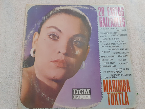 Lp Marimba Tuxtla 20 Exitos Bailables (Usado)