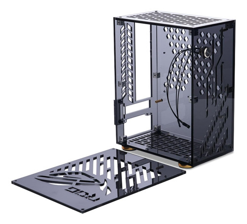 Mini Caso De Mini Itx, Panel Lateral Transparente, Capacidad