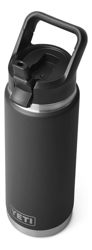 Botella Yeti Rambler con aislamiento al vacío de 750 ml con tapa de pajita, color blanco